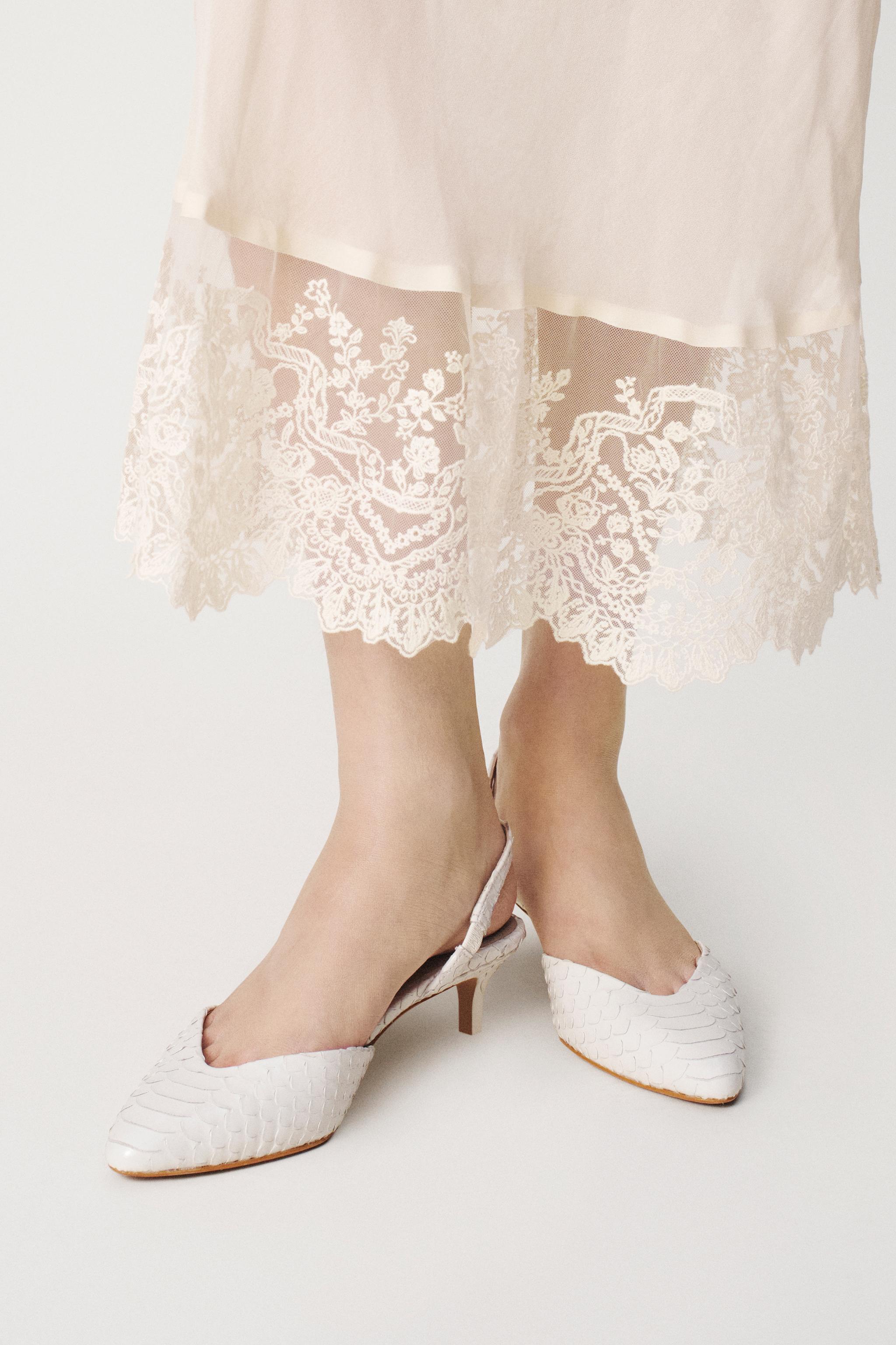 LEATHER KITTEN HEEL SHOES - THE ITEM ZARA WOMAN